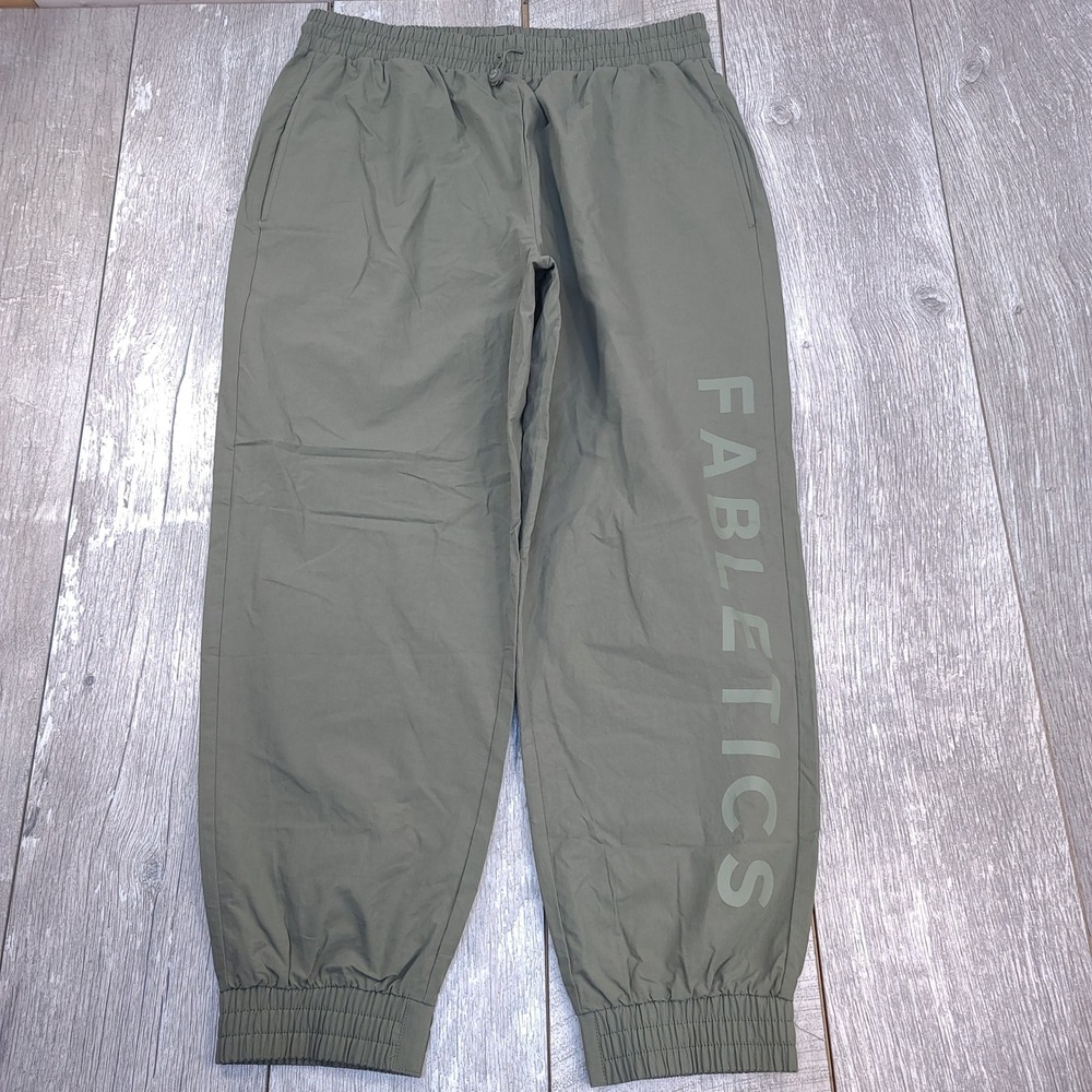 Fabletics Jogger Pants Women XL Green Kora Drawstring Elastic Waist Activewear